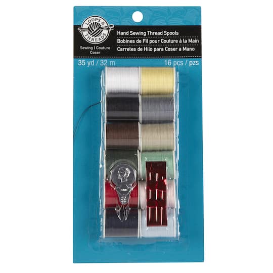 Loops &#x26; Threads&#x2122; Hand Sewing Thread Spools, Light Colors